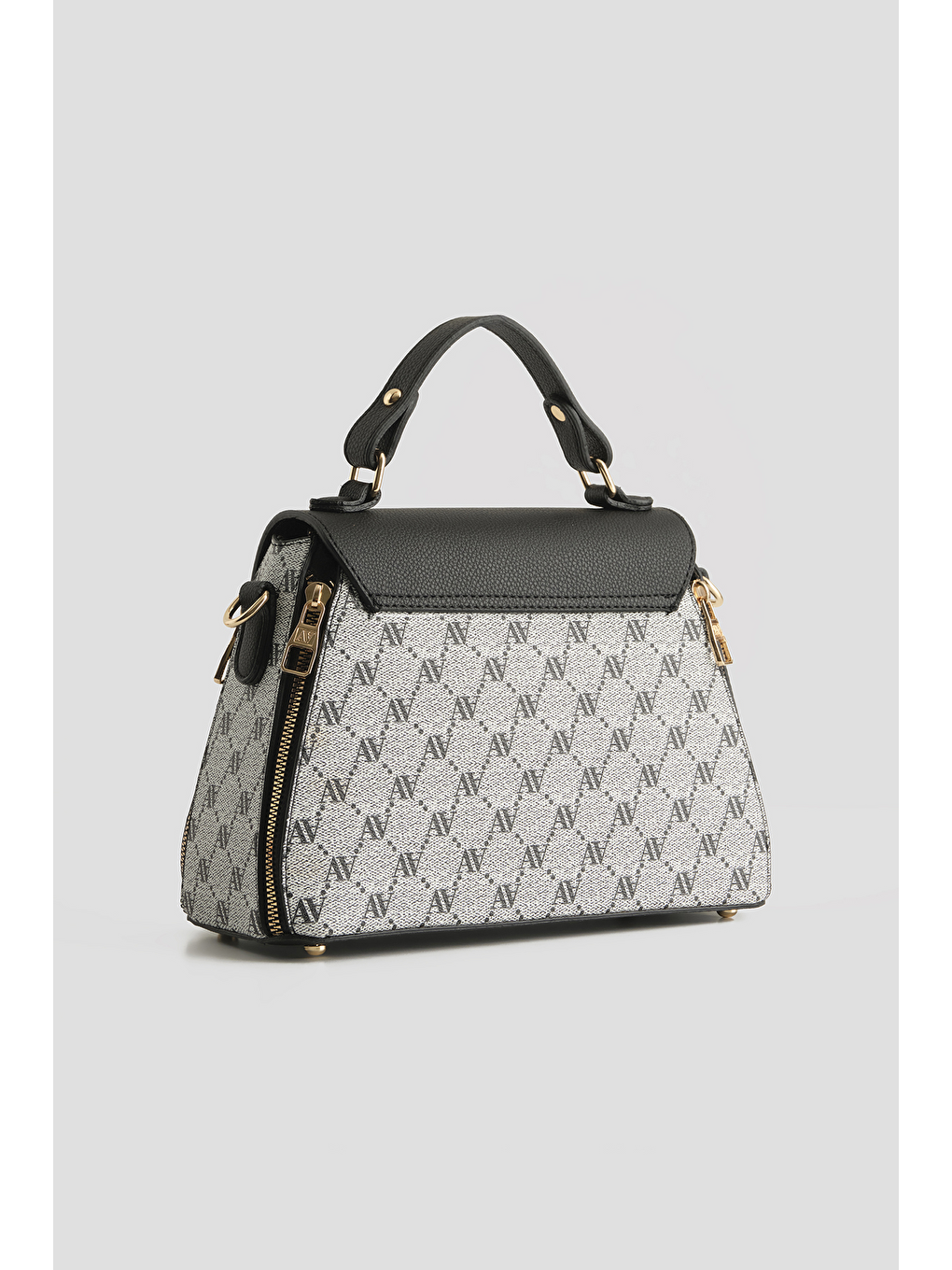 Noktalı Çanta Gri-3