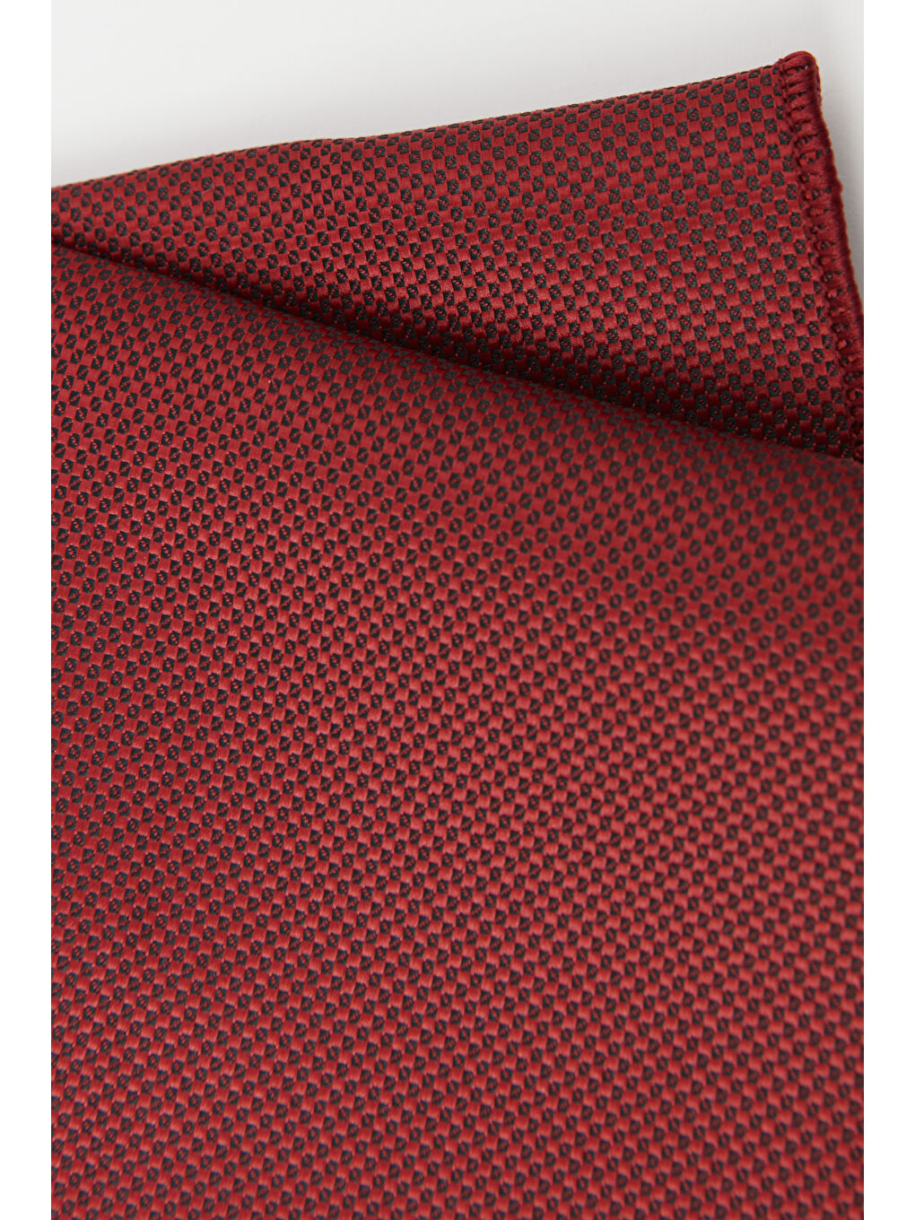 Erkek Bordo Desenli Kravat-Mendil Set-1