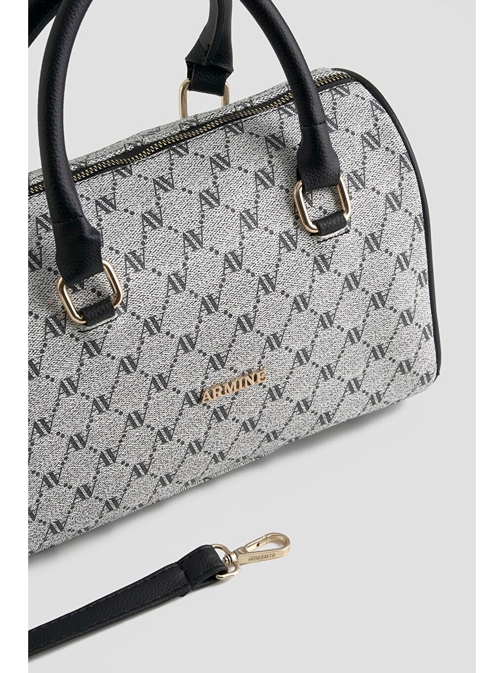 Noktalı Çanta Gri-1