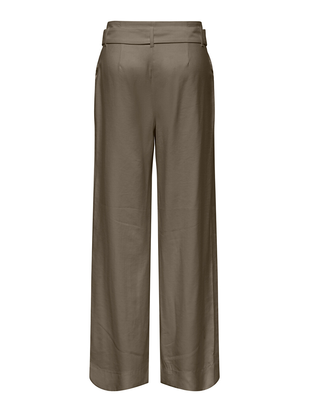 Haki Onltila Loose Fit Yüksel Bel Geniş Paça Kemer Detaylı Pantolon 15367390-1