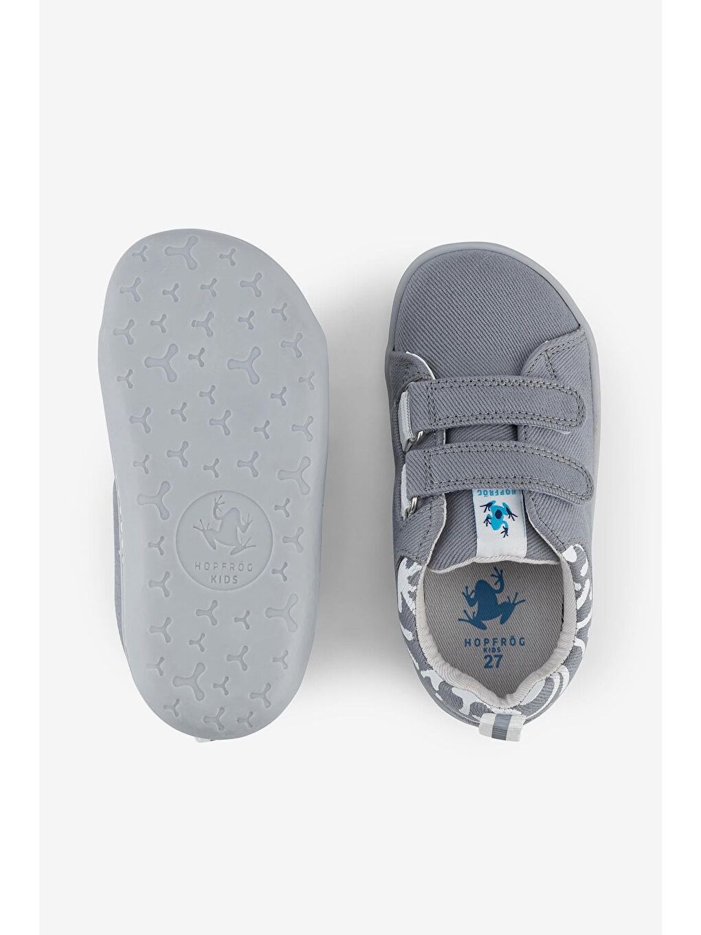 Smart Walker Canvas Play Eco Gri Barefoot Çocuk Ayakkabı-6