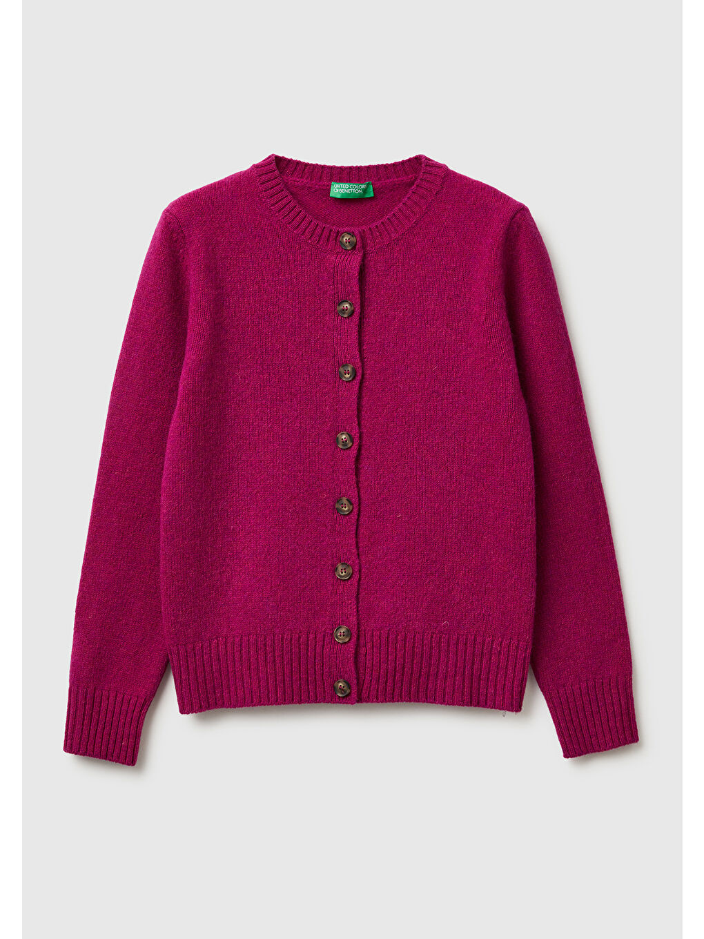 Kadın Fuşya Shetland Hırka-1