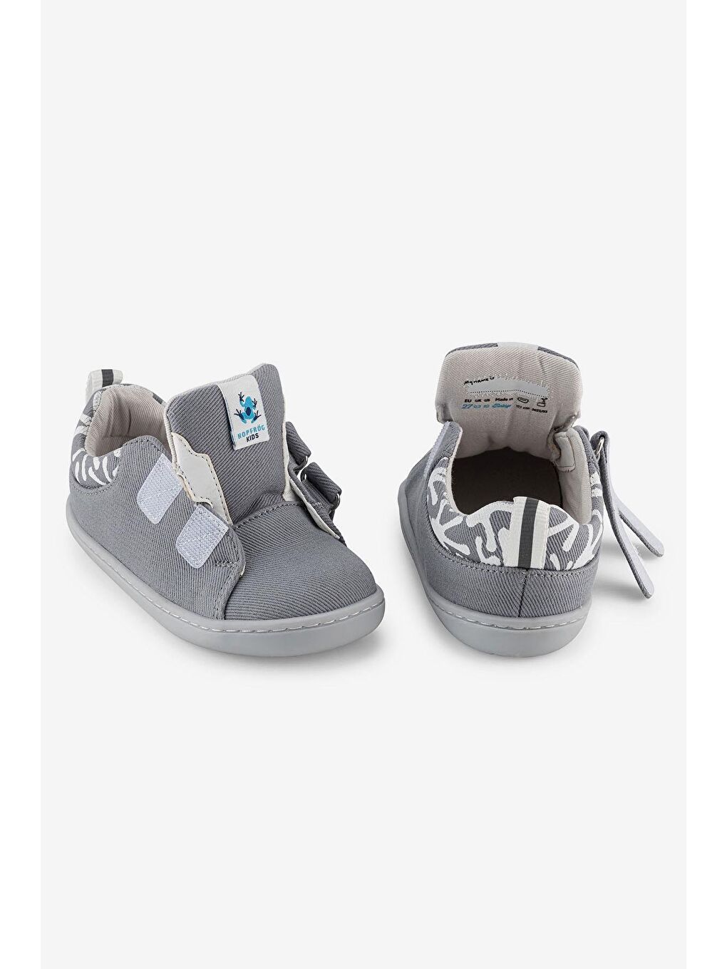 Smart Walker Canvas Play Eco Gri Barefoot Çocuk Ayakkabı-8