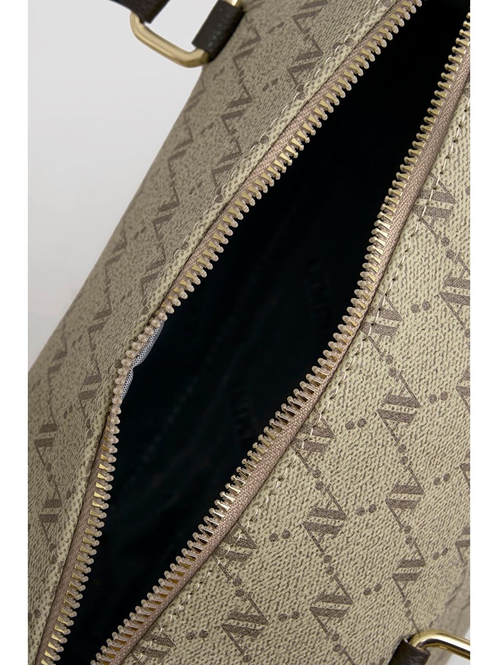 Bej Noktalı Çanta Vizon-3