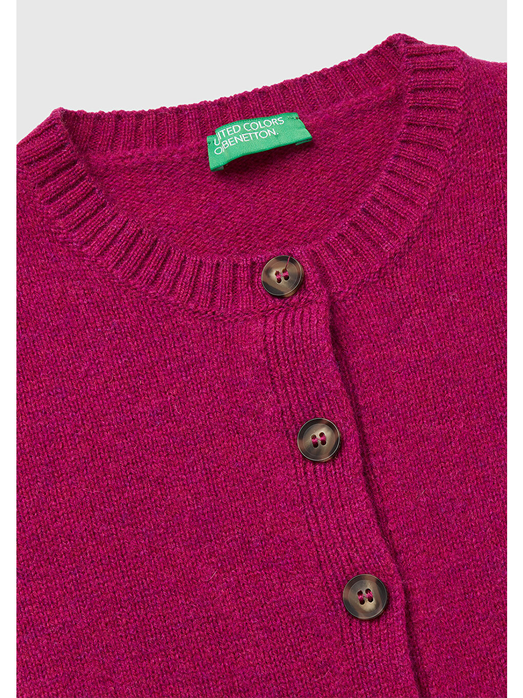 Kadın Fuşya Shetland Hırka-6