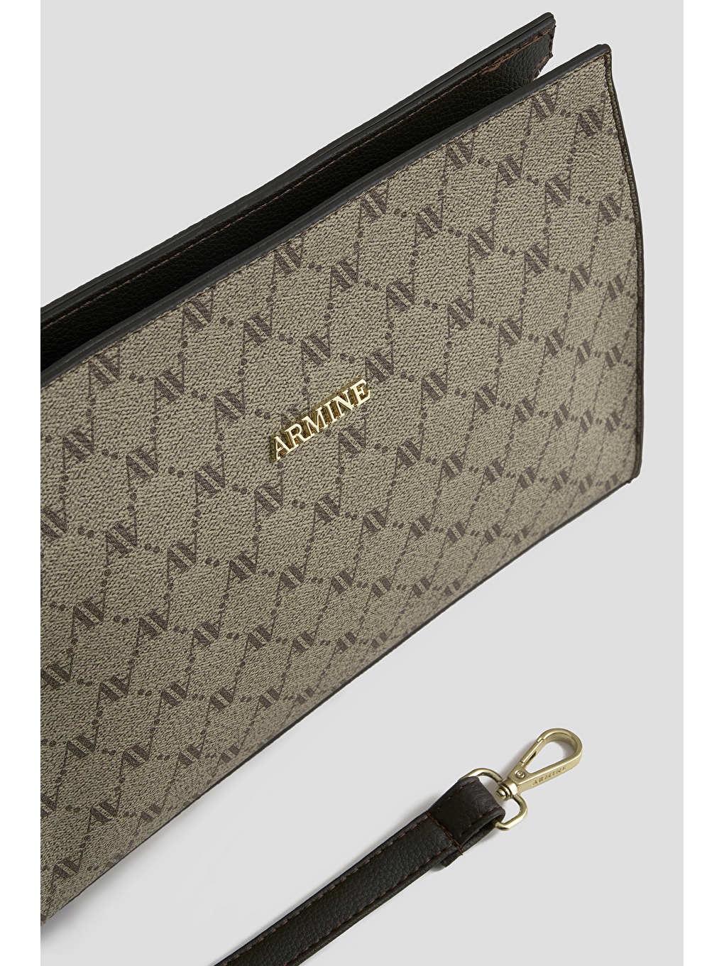 Bej Noktalı Çanta Vizon-1