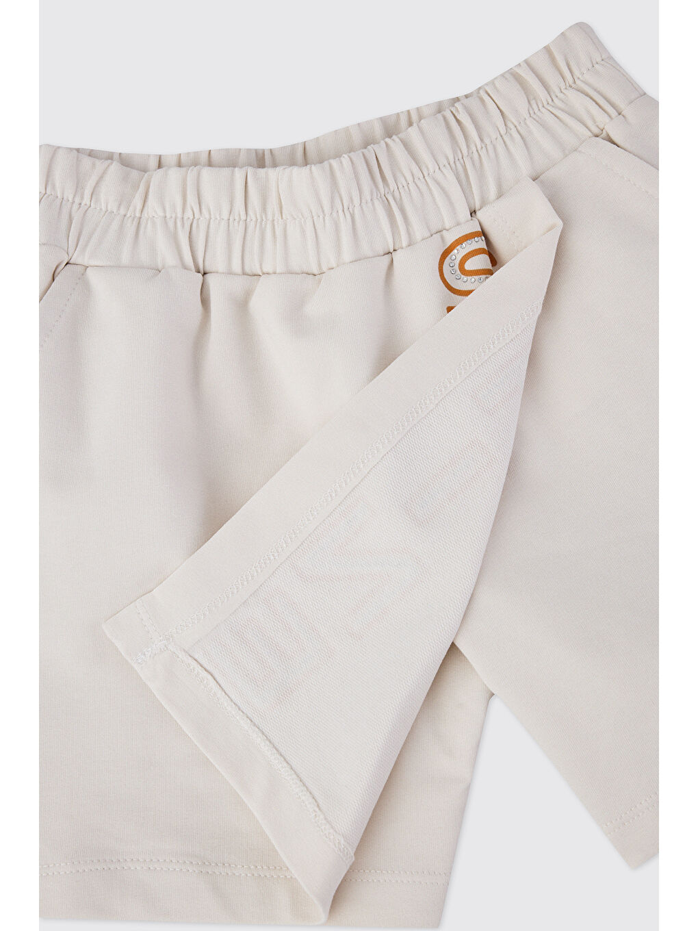 Bej Kız Çocuk Taş Şort Etek-2