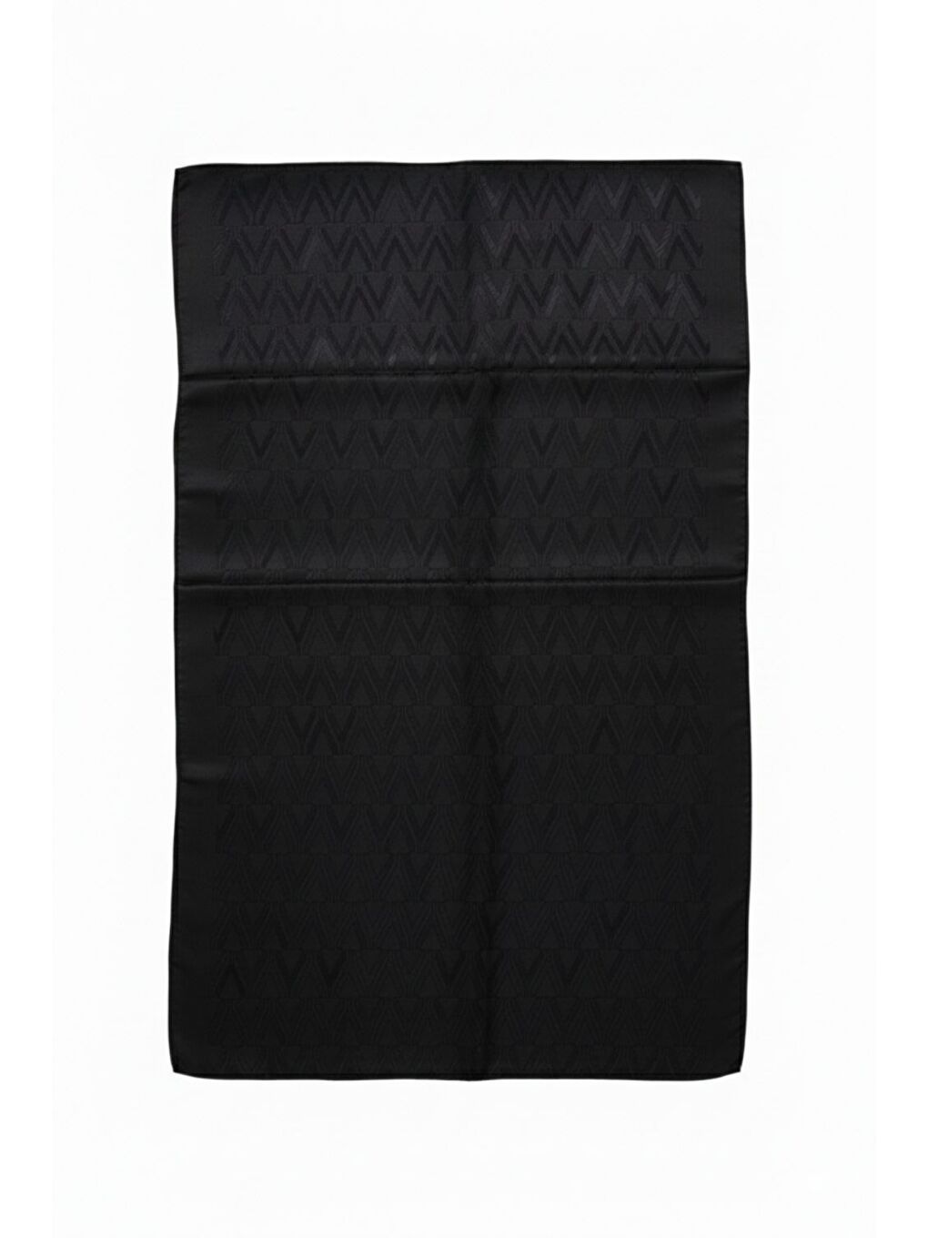 & YAQA Filigran Desenli Jakarlı Siyah Şal-2