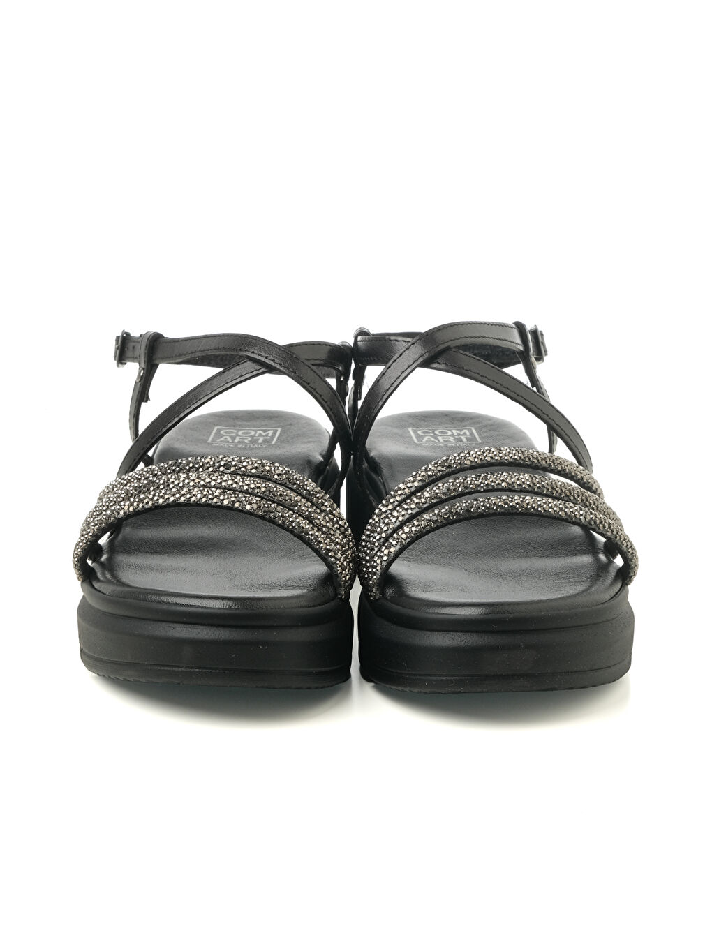 Siyah Kadın Sandalet 8H5193PM VITELLO PELLE B2 Nero-1