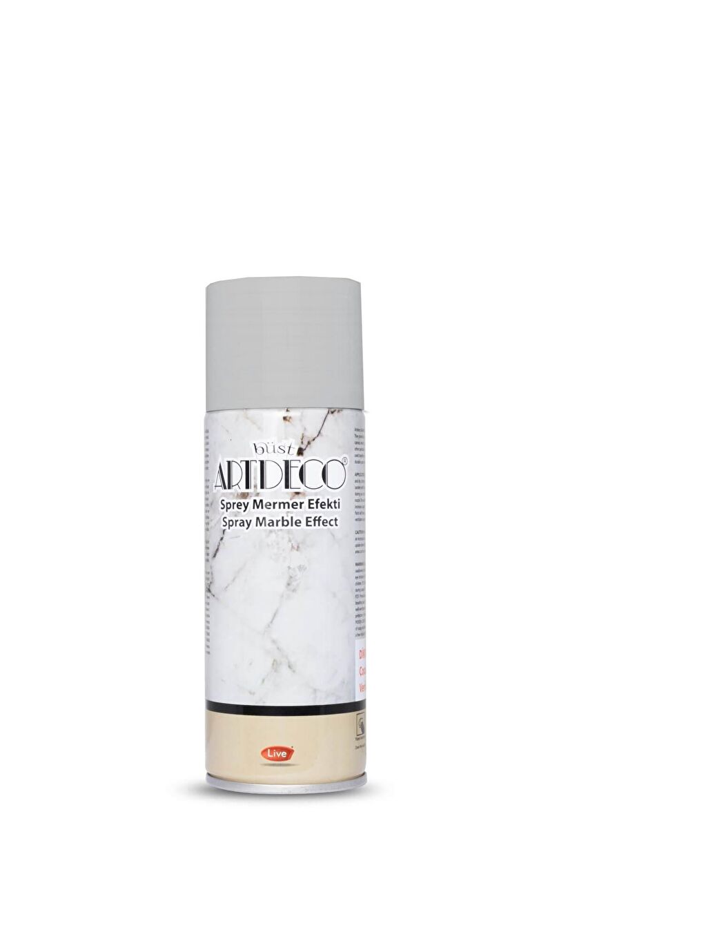 Artdeco Akrilik Sprey Boya Mermer Efekti Gümüş 200 ml