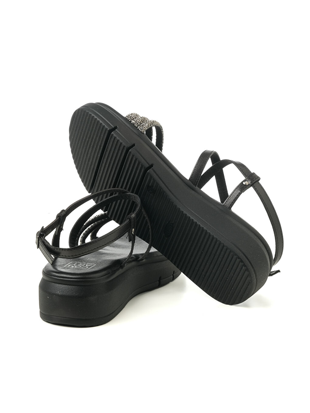 Siyah Kadın Sandalet 8H5193PM VITELLO PELLE B2 Nero-4