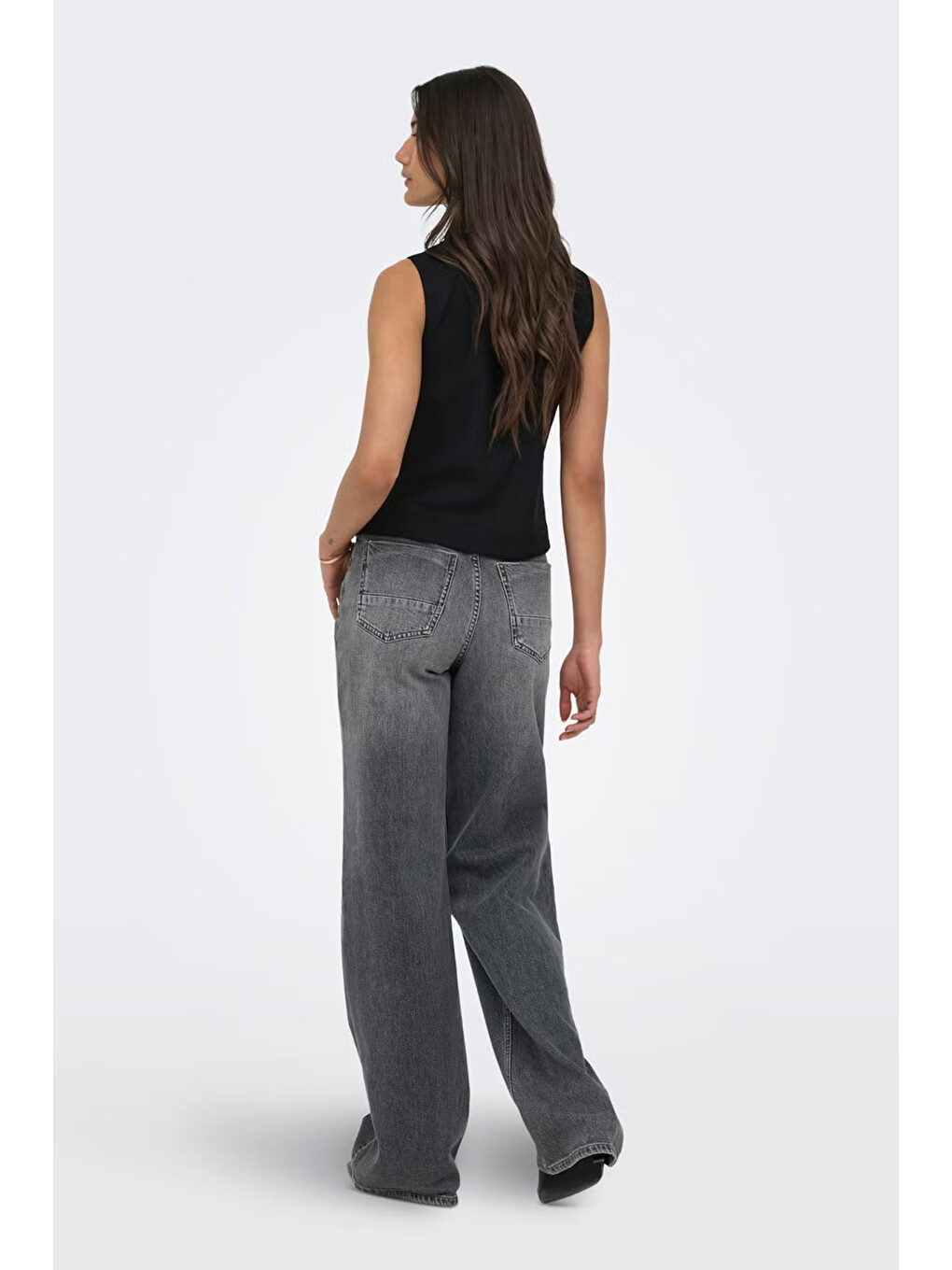 Siyah Onlgoa Regular Fit Bisiklet Yaka Düğmeli Yelek 15363724-3