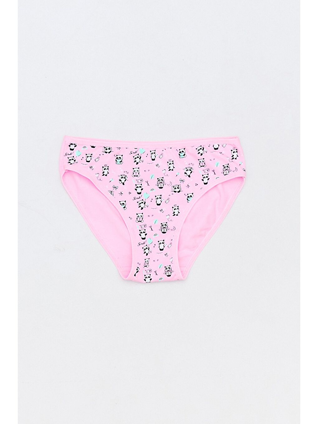 Ekru Panda Baskılı 3 Lü Kız Çocuk Külot-3