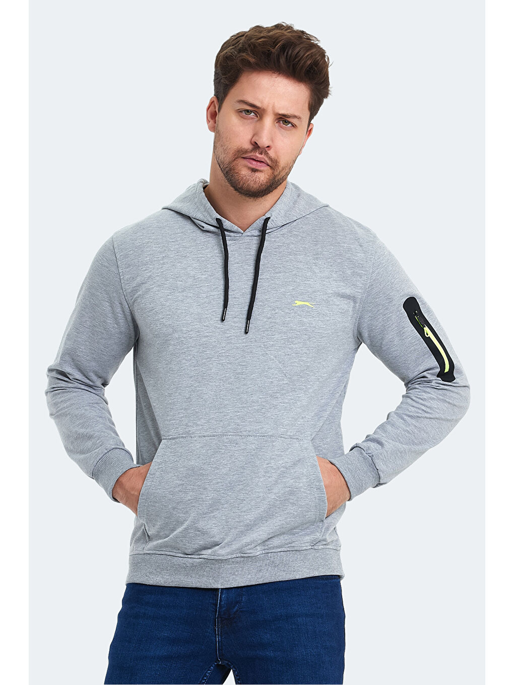 SLAZENGER OZZY Erkek Sweatshirt Gri