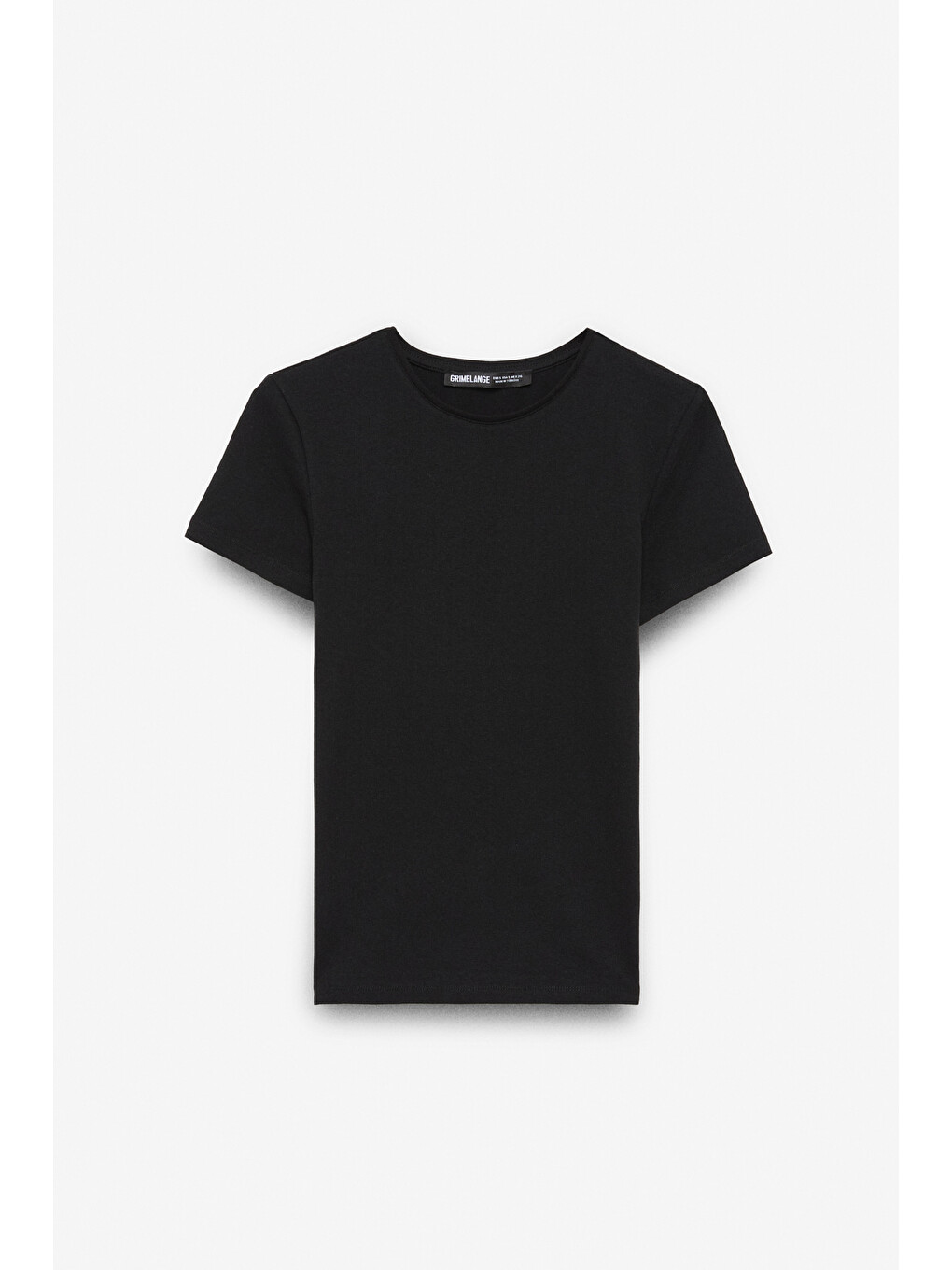 Tarelıa Kadın Bisiklet Yaka Kısa Kollu Slim Siyah T-shirt