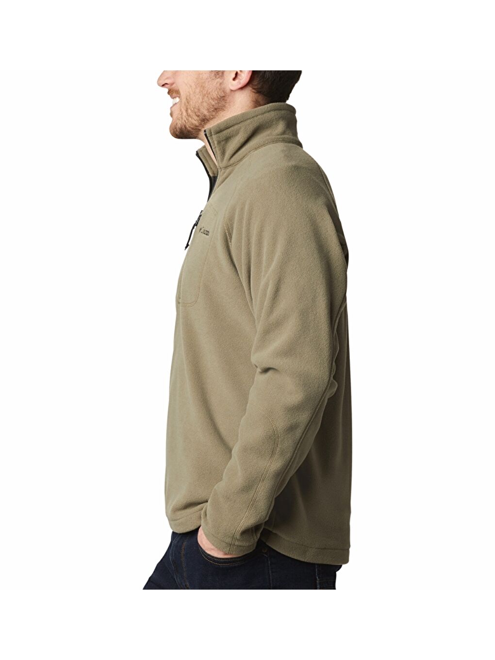 Columbia Bej Fast Trek III Half Zip Fleece Erkek Yarım Fermuarlı Polar Üst XM6410-398 - 2