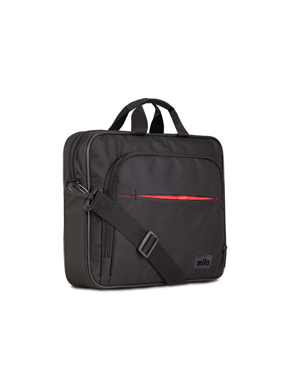 Siyah Mıla ML-T300 15.6" Su Geçirmez ve Fermuar Kumaş Laptop Çantası-1