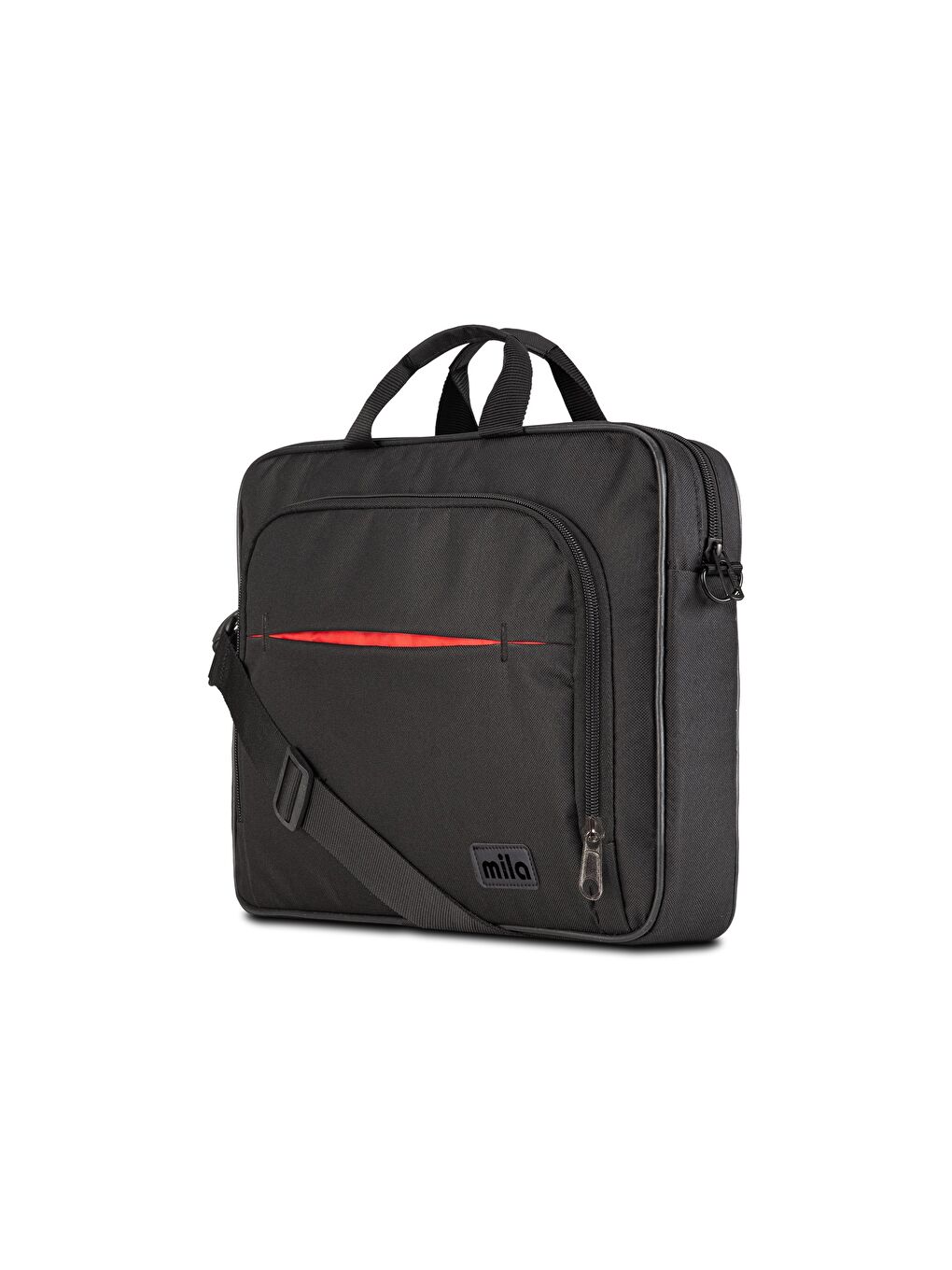 Siyah Mıla ML-T300 15.6" Su Geçirmez ve Fermuar Kumaş Laptop Çantası-2