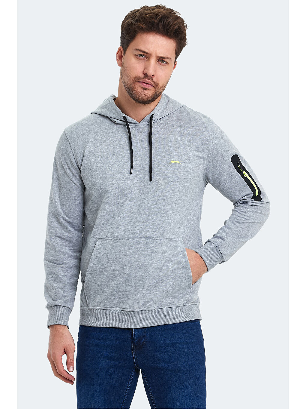 SLAZENGER OZZY Erkek Sweatshirt Gri - 3