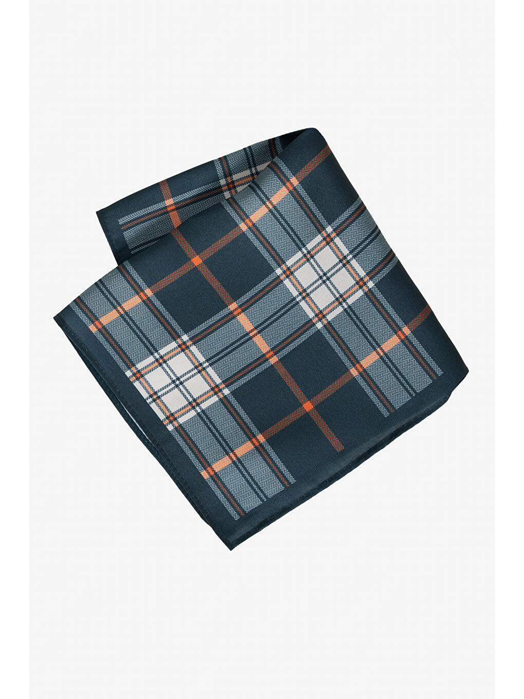 Erkek Yeşil-Turuncu Desenli Mendil