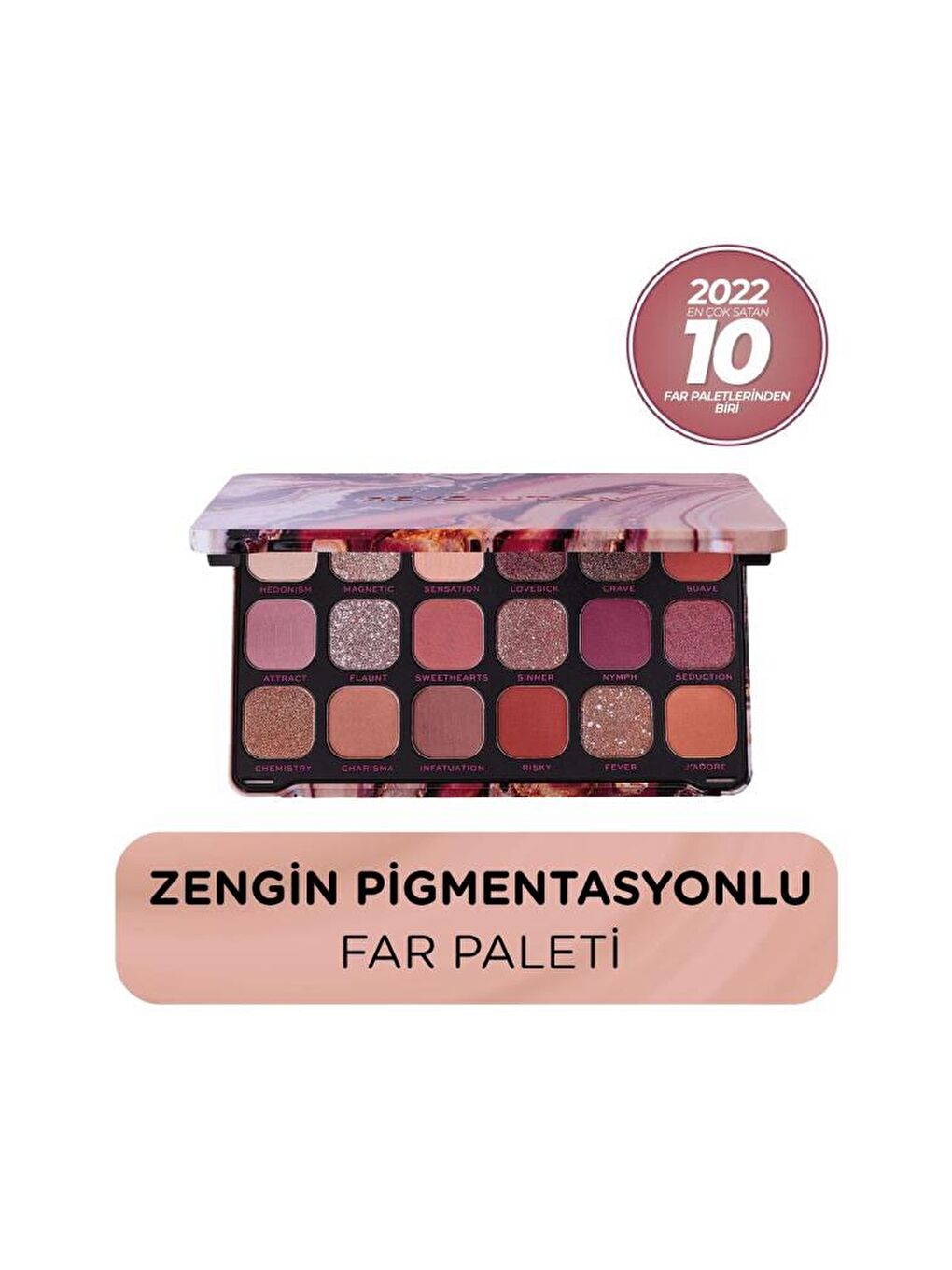 Revolution Açık Kahve Forever Flawless Allure 18'li Far Paleti - 5