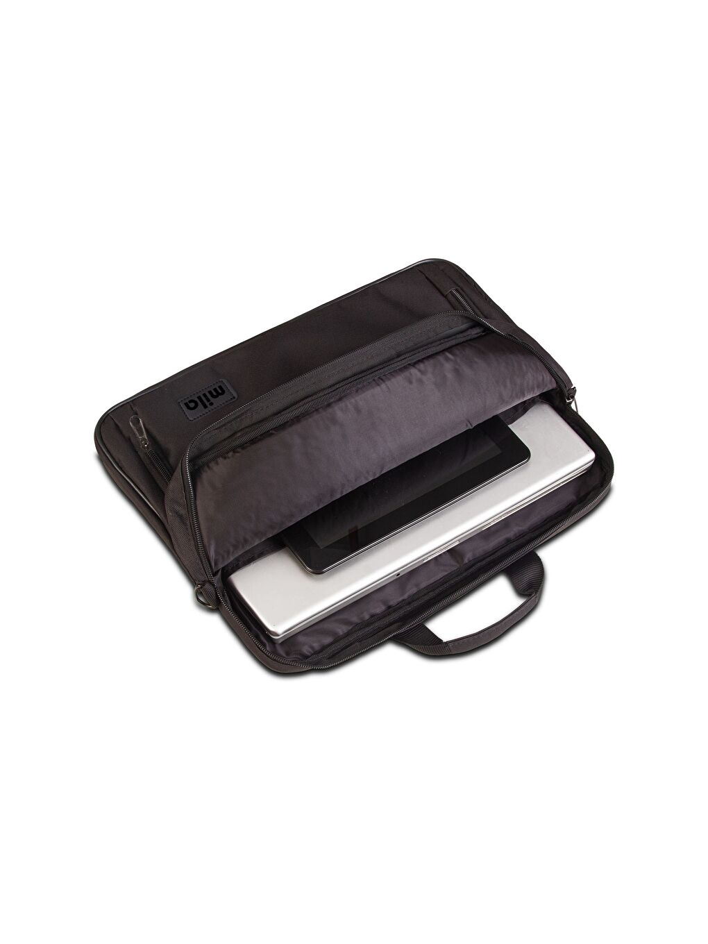 Siyah Mıla ML-T300 15.6" Su Geçirmez ve Fermuar Kumaş Laptop Çantası-5