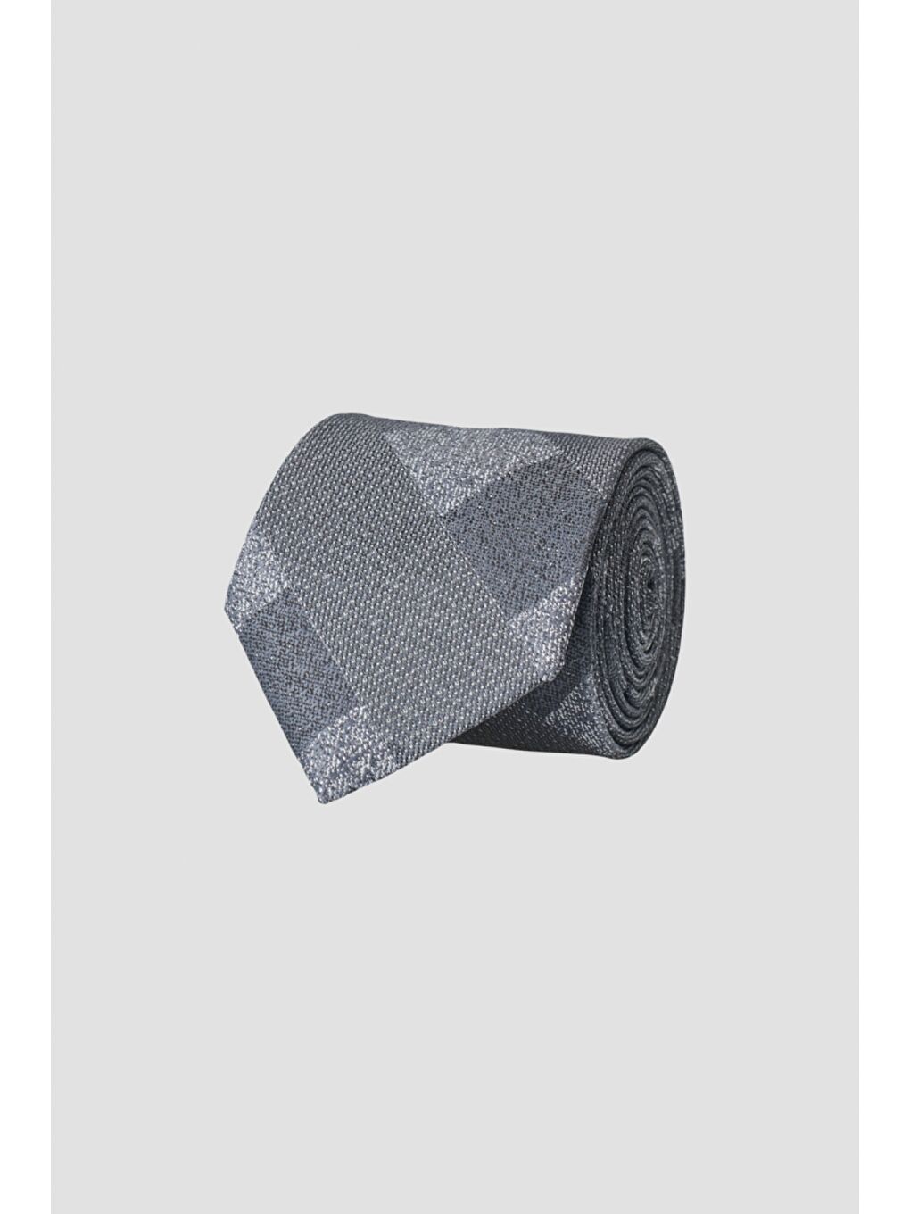 Erkek Gri Desenli Gri Klasik Kravat