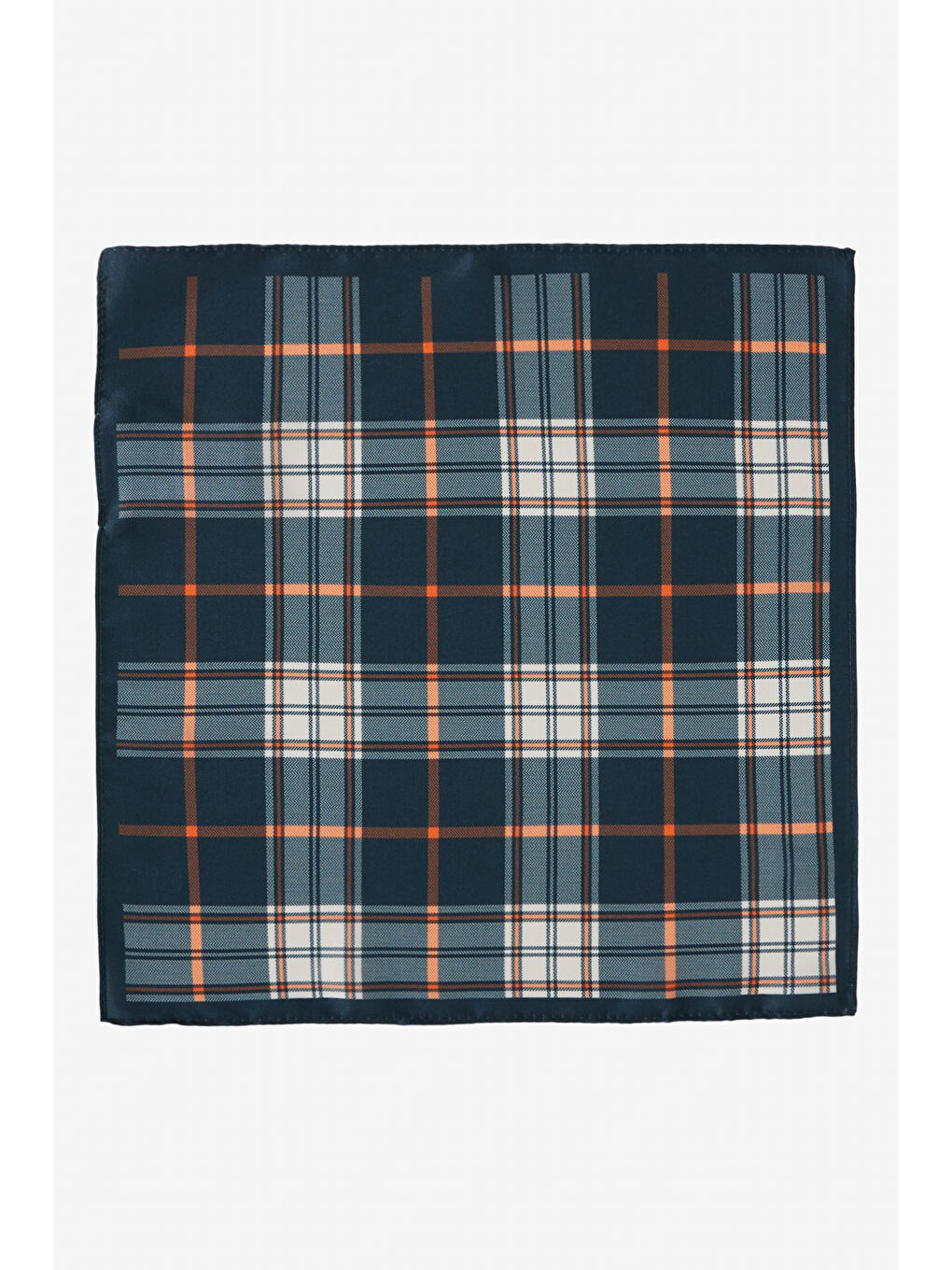 Erkek Yeşil-Turuncu Desenli Mendil-1