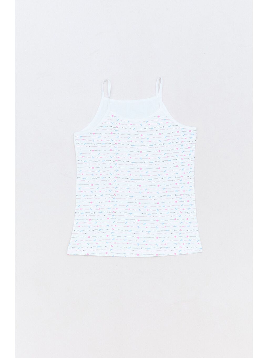 Pembe Balerin Baskılı 3 Lü Kız Çocuk Atlet-3