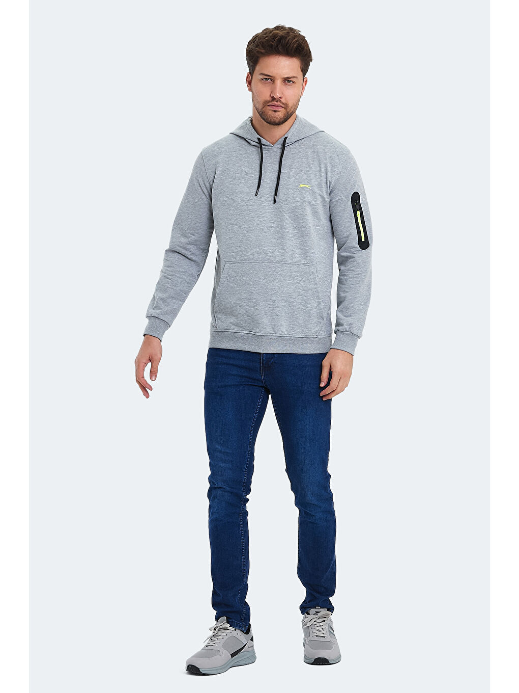 SLAZENGER OZZY Erkek Sweatshirt Gri - 6