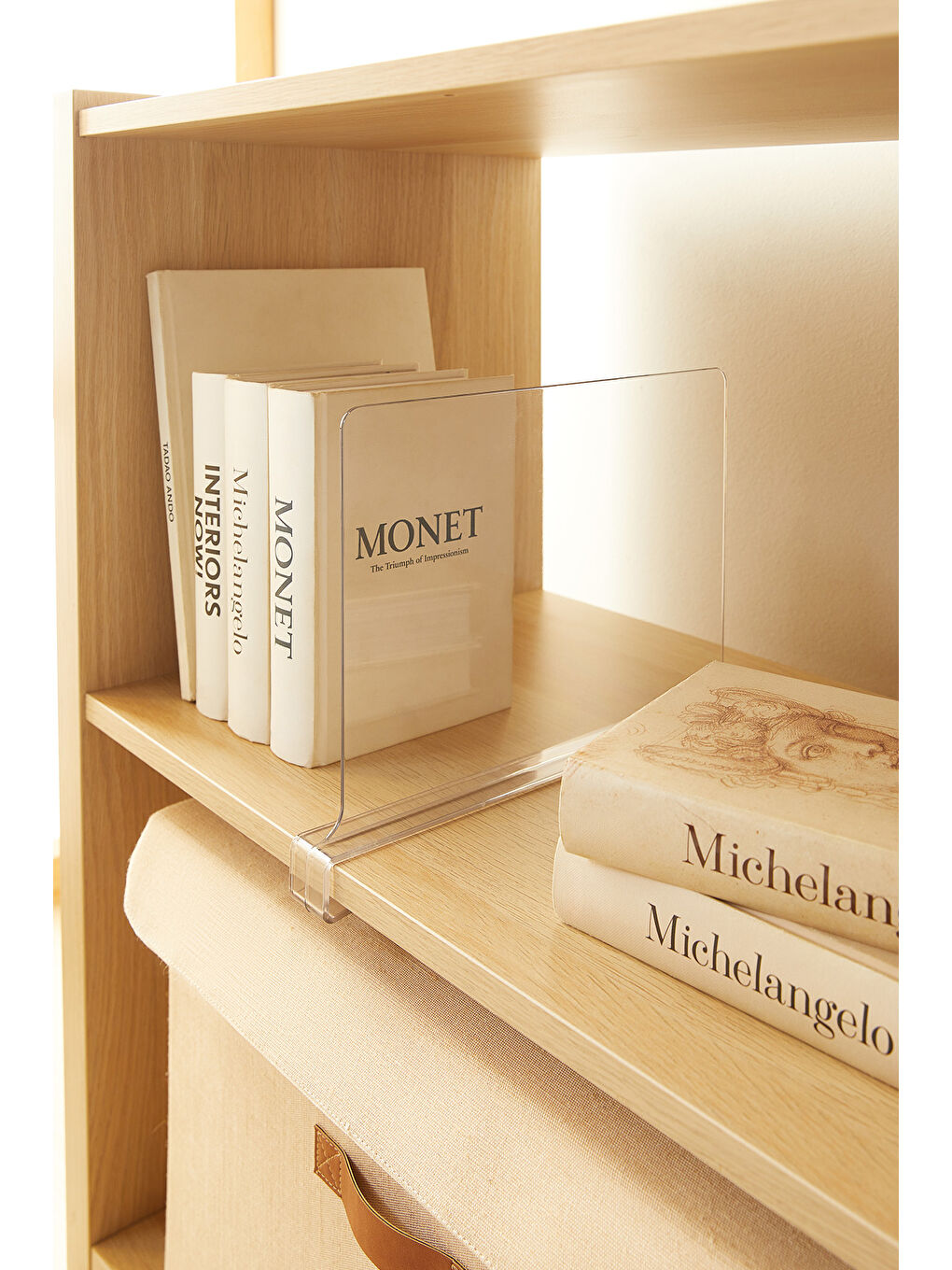 Renksiz 4'lü Şeffaf Akrilik Çanta Raf Düzenleyici 20 x 30 x 0.29 cm-5