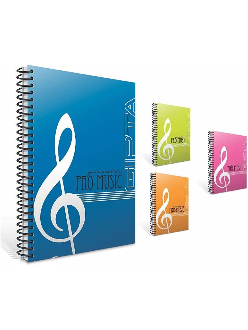A4 60 Yaprak Plastik Kapak Spiralli Müzik Defteri