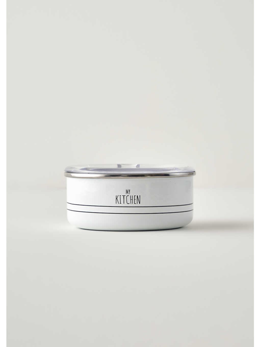My Kitchen 3'lü Emaye Saklama Kabı Seti Beyaz-3