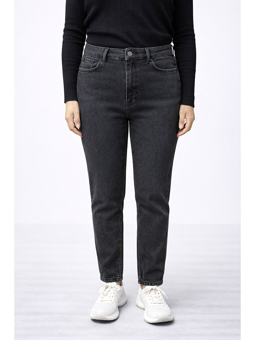 Büyük Beden Esnek Siyah Jean