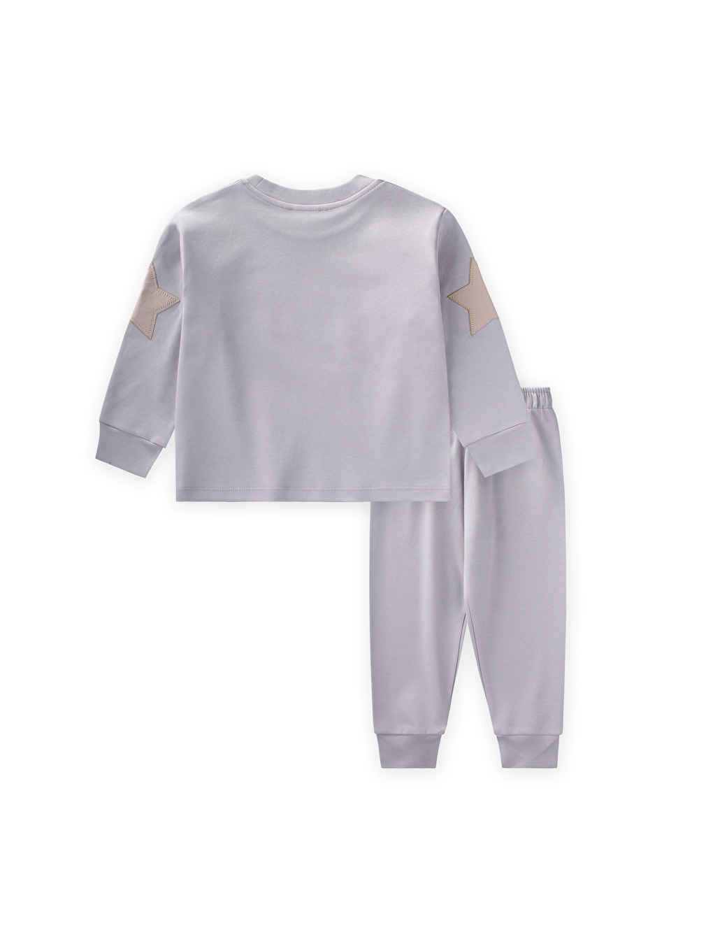 Uzay Aracı Aplikeli Pijama Takım 2-8 Yaş Gri-1