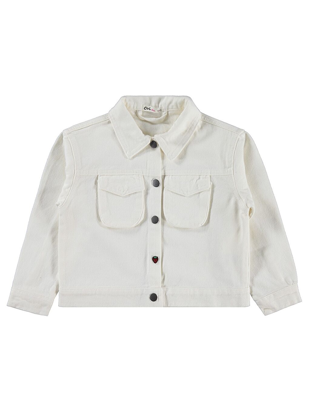Girls 6-9 Yaş Ceket - Kırık Beyaz
