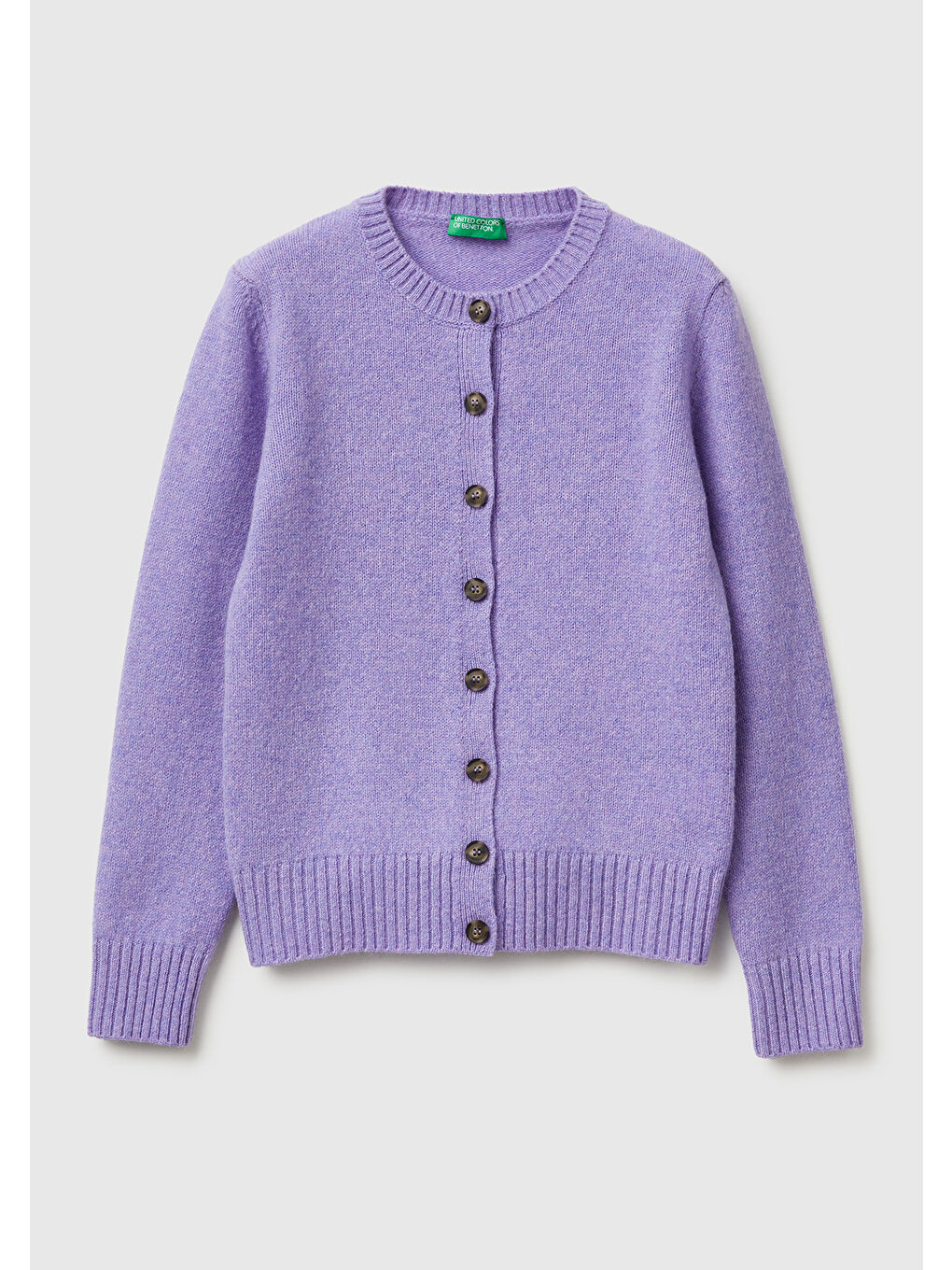 Lila Kadın Koyu Lİla Shetland Hırka-1