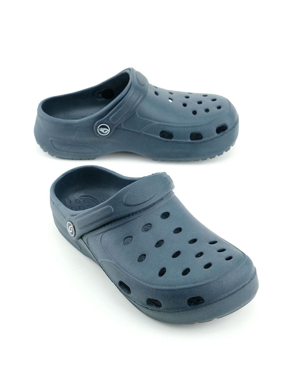 Lacivert Kadın Yazlık Eva Ev Banyo Bahçe Havuz Rahat Taban Sabo Terlik