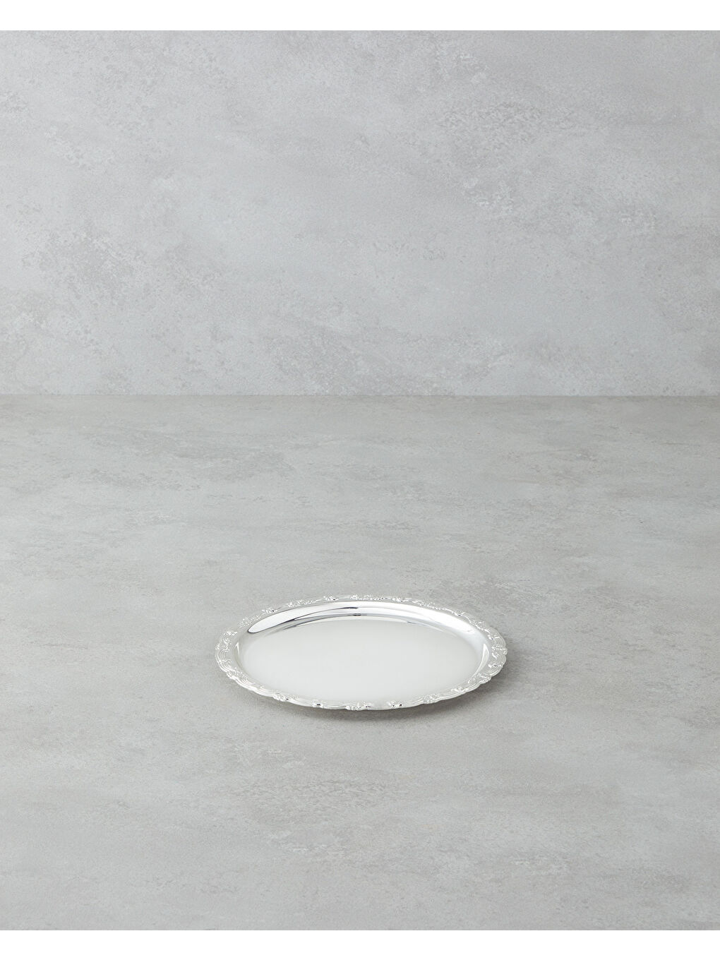 Gri Glint Metal Tepsi 20 cm Silver-1