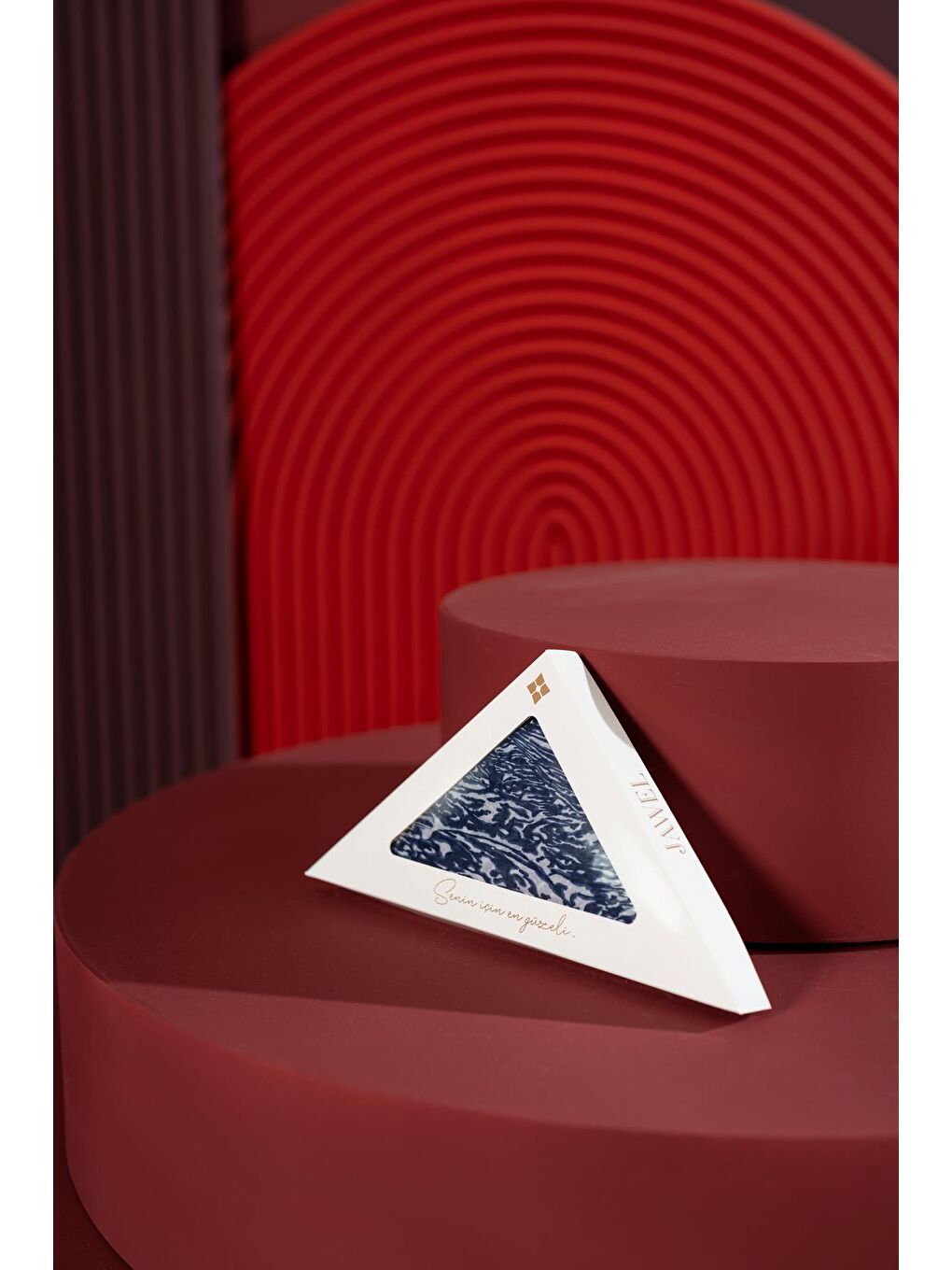 Lacivert Kadın Tyana Müslin Şal-2