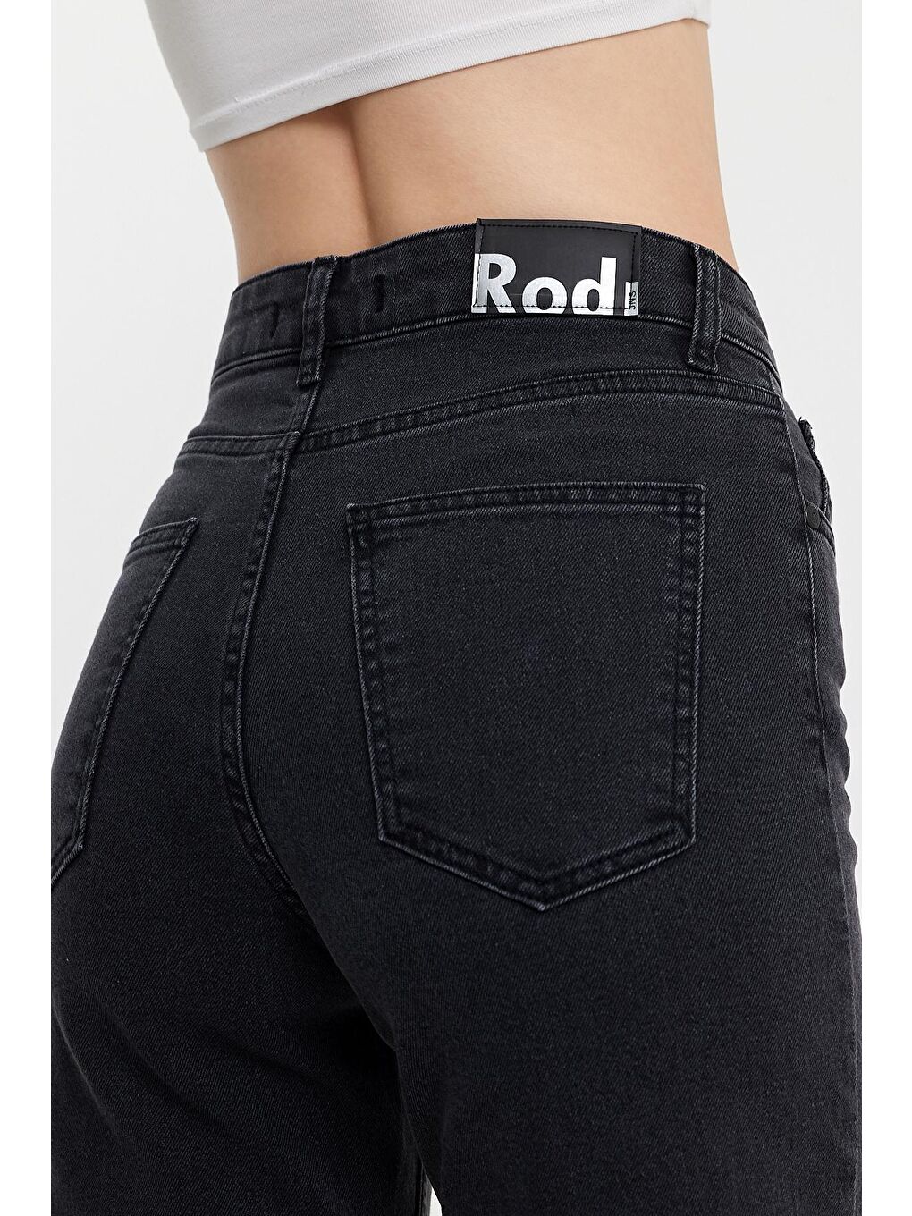 Rodi Koyu Gri Calıfornia 011 Baggy Fıt Kadın Jeans - 3