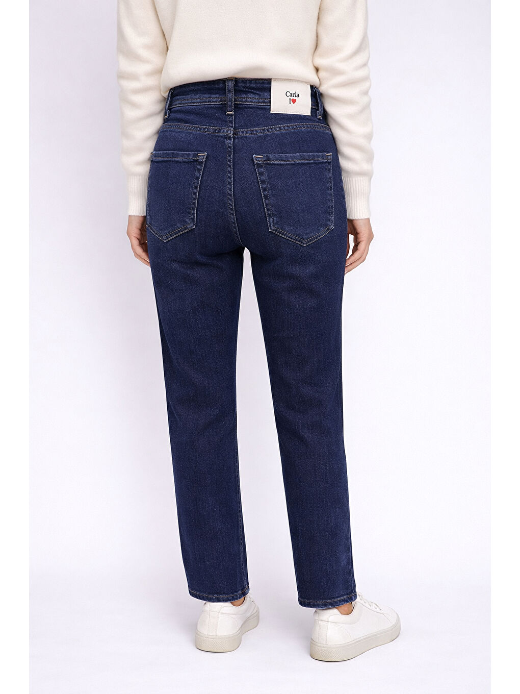 Koyu Lacivert Esnek Jean-1