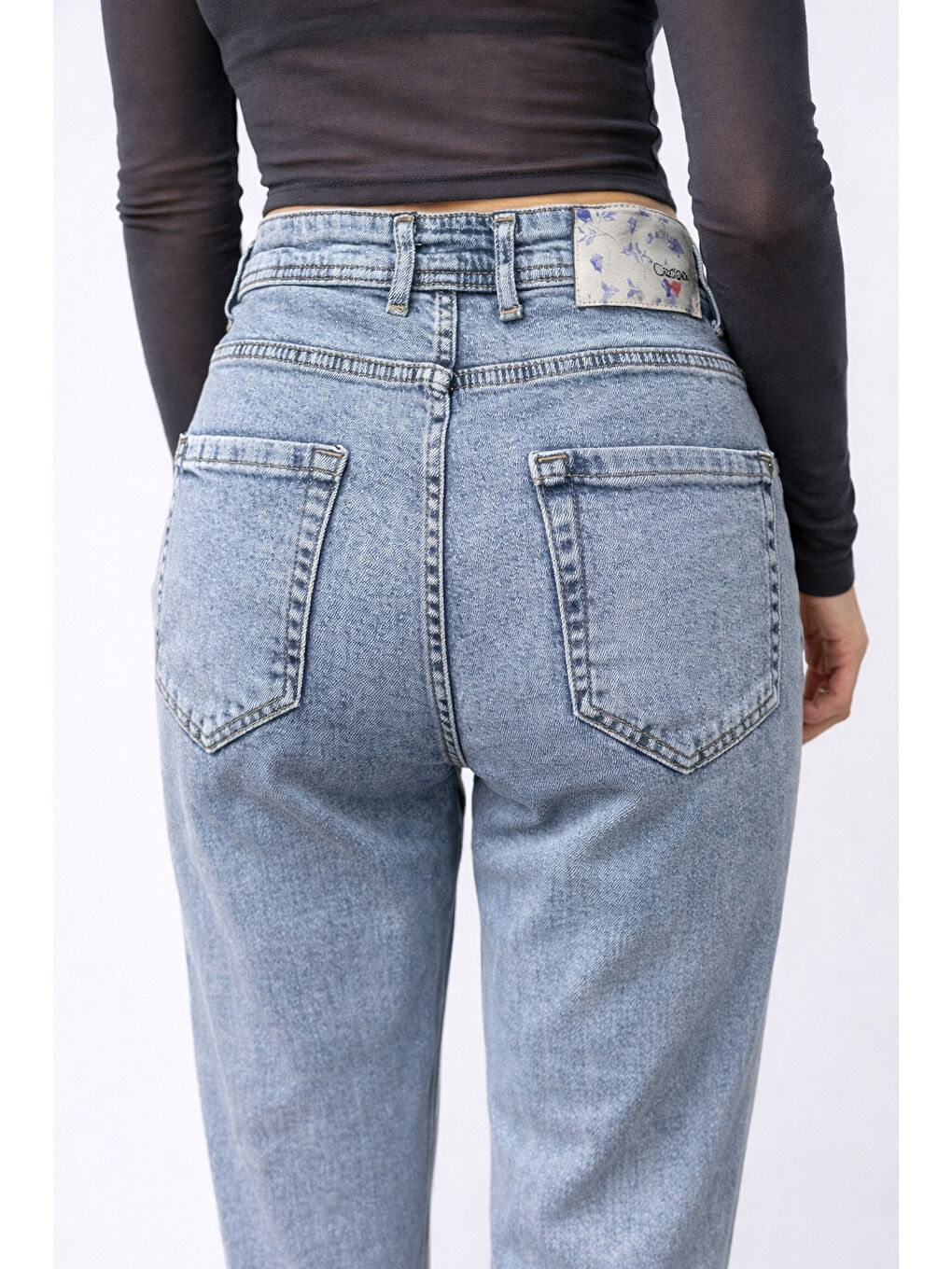 Açık Mavi Esnek Jean-2