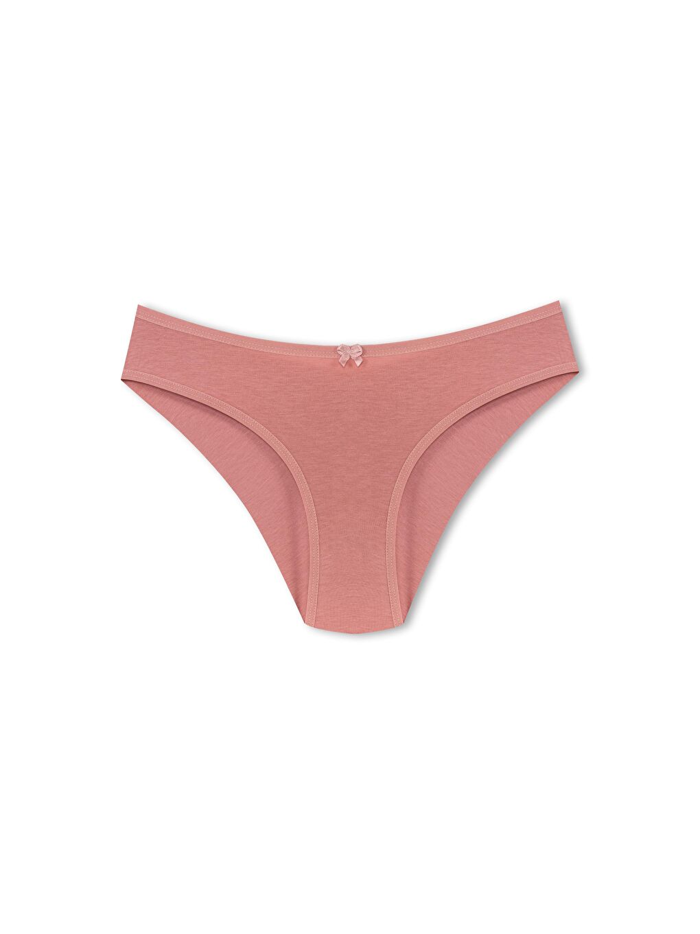 Pembe Pamuklu Arkası Çift Kat Slip Kadın Külot