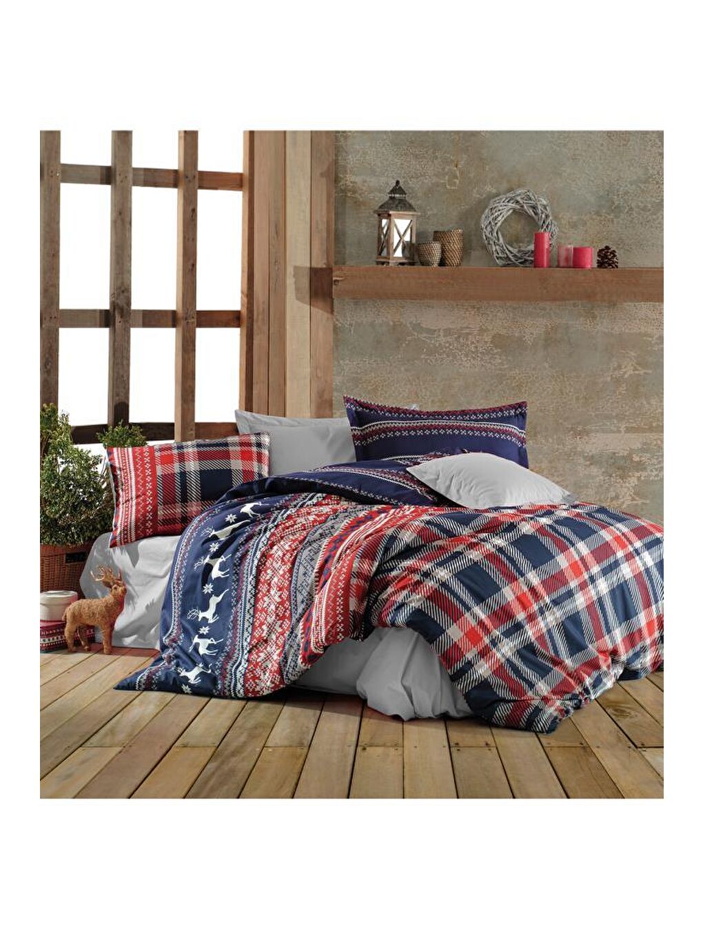 Karışık Rio Çift Kişilik Nevresim Takımı-1