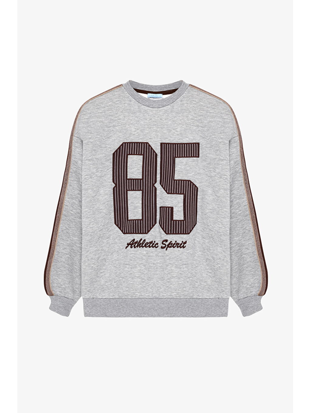 Aplike Nakışlı Oversize Sweatshirt Grimelanj