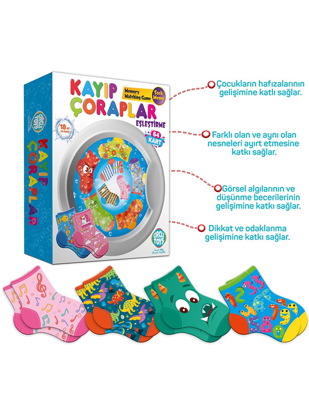 Circle Toys Karışık Kayıp Çoraplar - 2