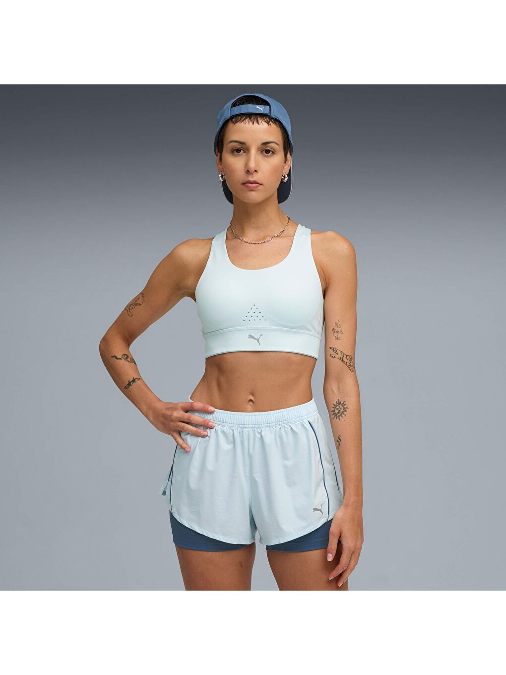 Mavi PWRbreathe RUN Spor Sütyeni-4