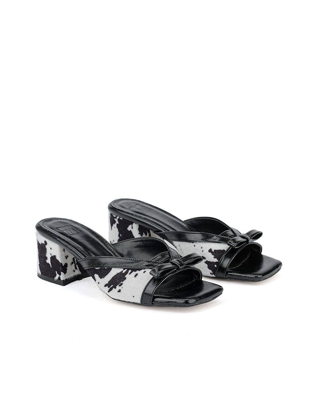 Kadın Topuklu Terlik 161996Z615 Siyah-1