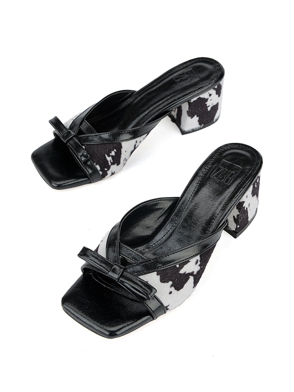 Kadın Topuklu Terlik 161996Z615 Siyah-4